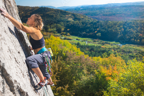 girl rock climber