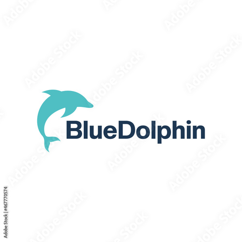 dolphin vector logo design. logo template