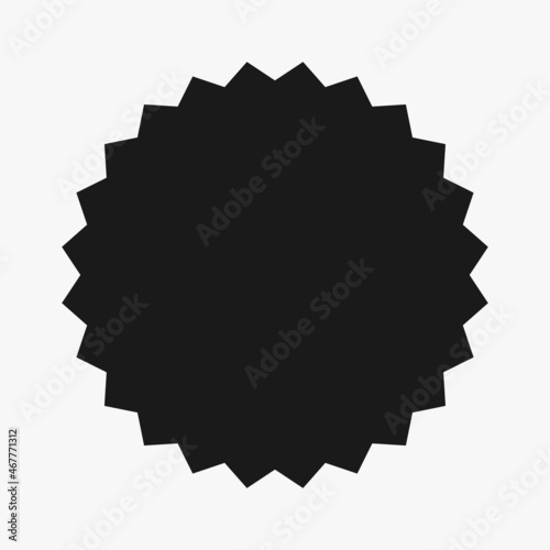 abstract shape circle badge,radial geometric template,vector illustration