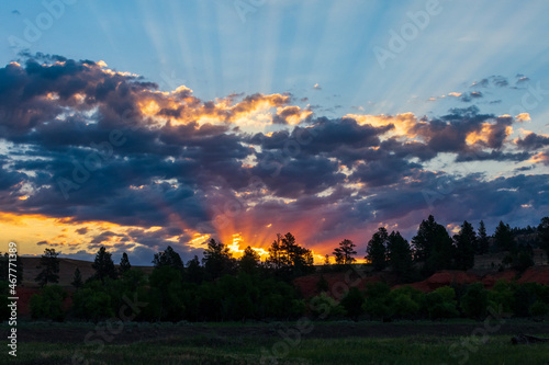 Φωτογραφία Sunrise, Devils Tower National Monument, Wyoming