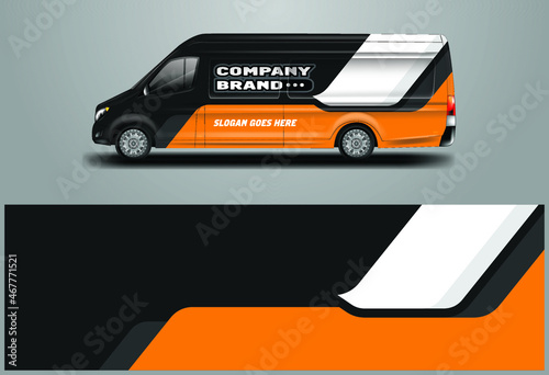 Car Wrap Company Design Vector , Van , Truck , Vehicle .