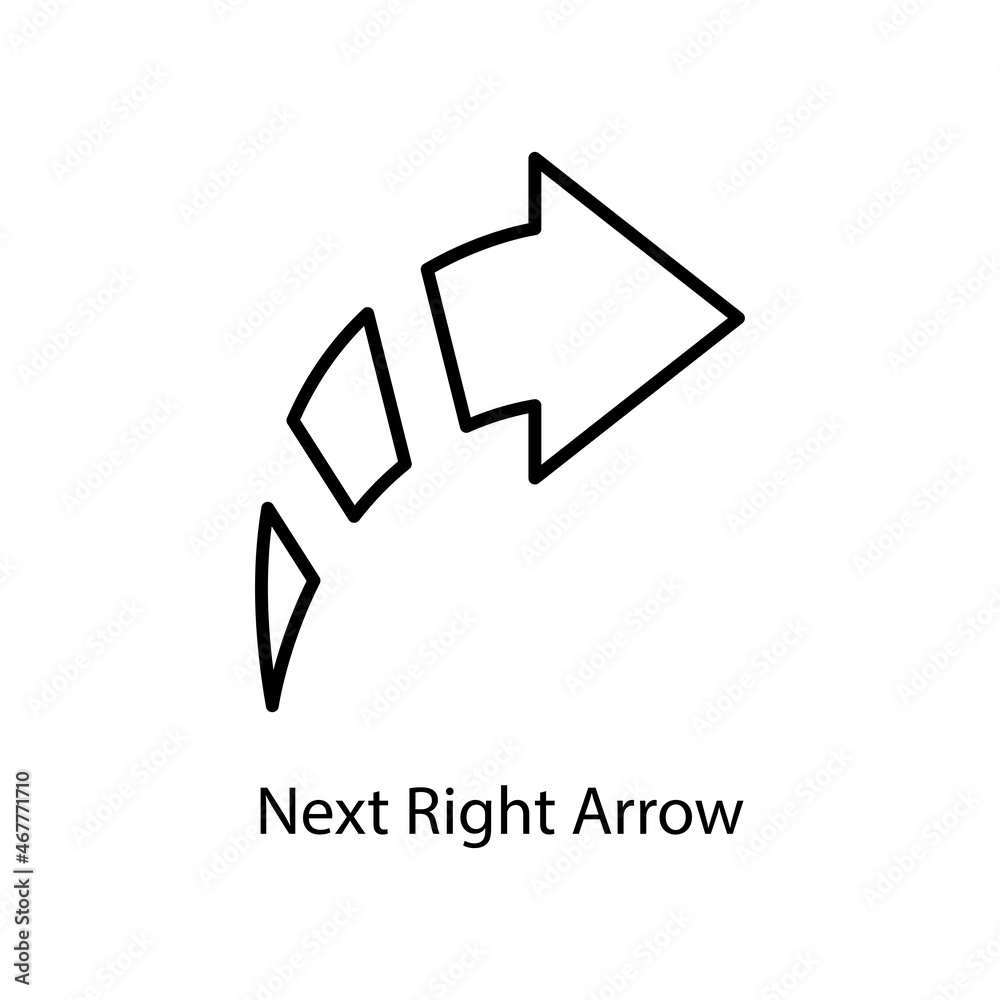 Next Right Arrow Trendy solid icon isolated on white and blank background for your design Next Right Arrow Trendy solid icon isolated on white and blank background for your design