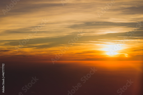 Sunset from Airplane © Georgiana
