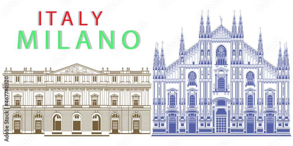 Milan cathedral and La Scala
