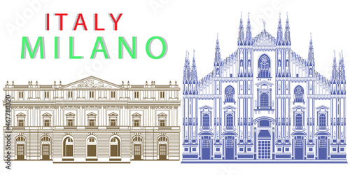 Milan cathedral and La Scala