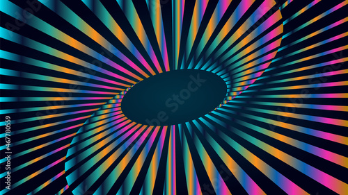 Abstract Mobius strip background vector illustration