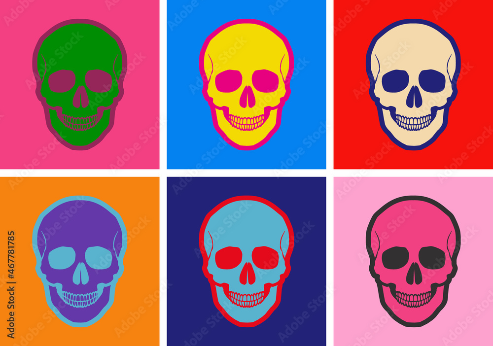 Hand Drawn Human Skull. Hand Drawn Sketch Vector illustration. Hand Drawn Human Skull. Hand Drawn Sketch Vector illustration.