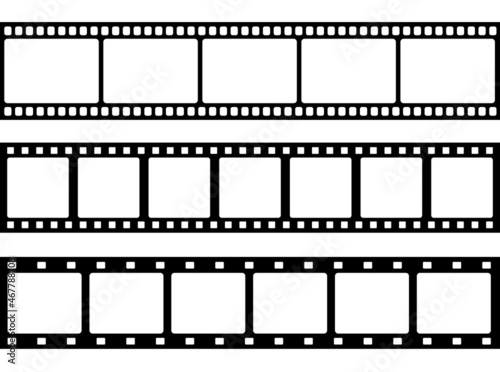 Set of film strip, vector illustration