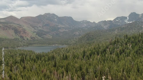 Mammoth Lakes Aerial Shot Lake Mary Sierra Nevada L California USA