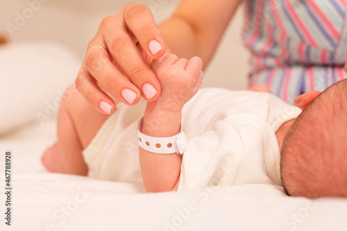 The first communication between mom and newborn baby