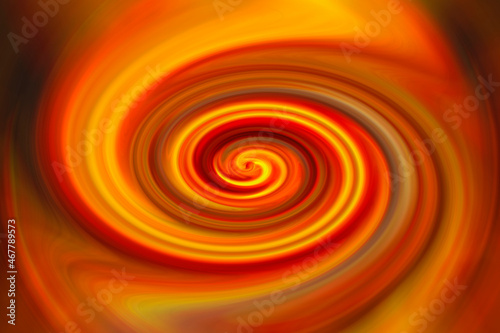 Spiral expanding from the center  with vibrant  warm colors  red  orange  yellow and brown