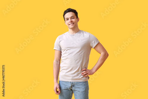 Handsome young man in styli...