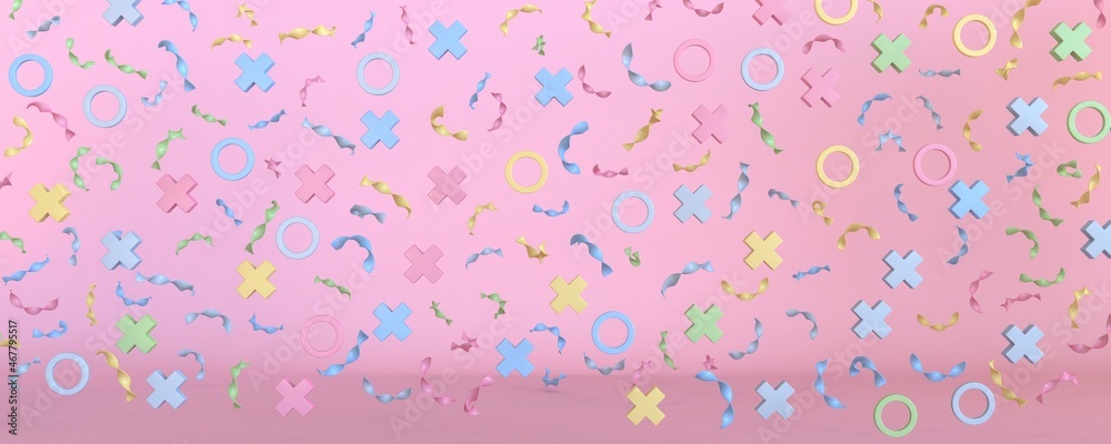 Golden confetti 3D Golden confetti 3D