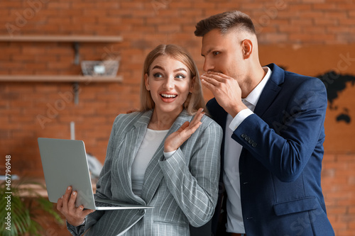 Male and female colleagues ...