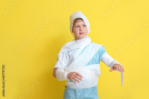 Funny little boy in toilet ...