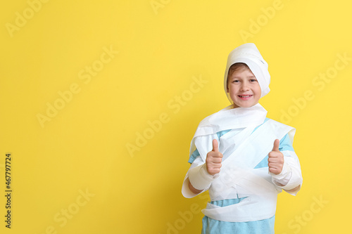 Funny little boy in toilet ...