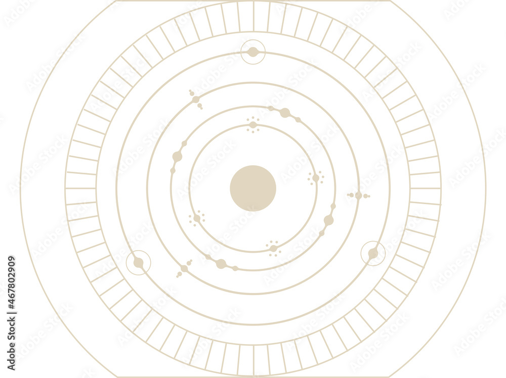 target with holes, circle background design, magical symbols target with holes, circle background design, magical symbols