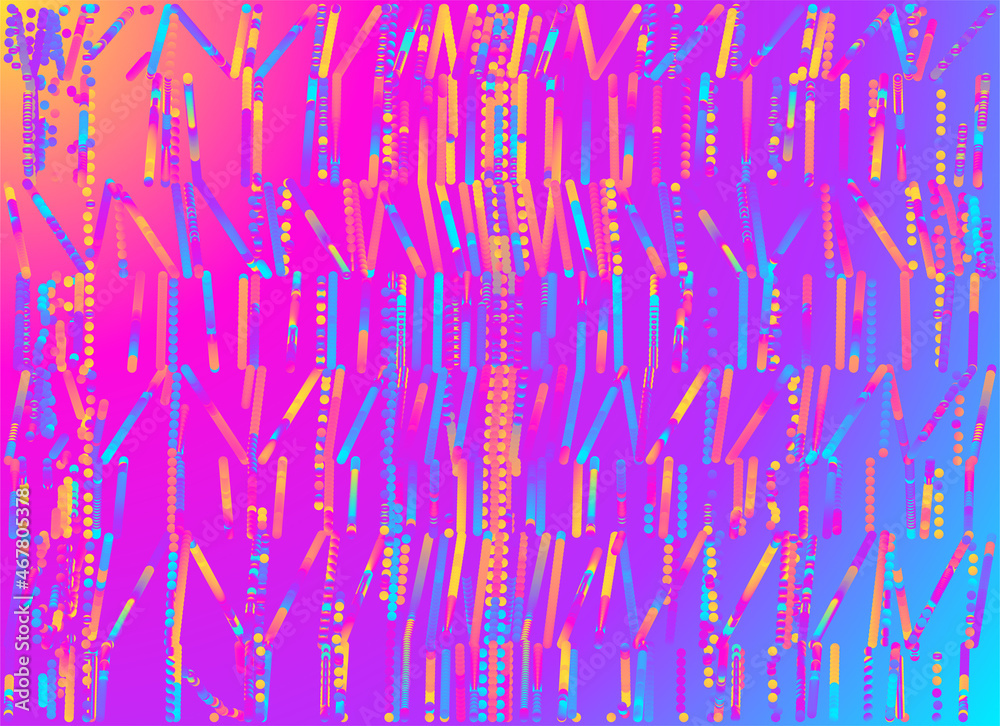 Abstract colorful dotted lines background.