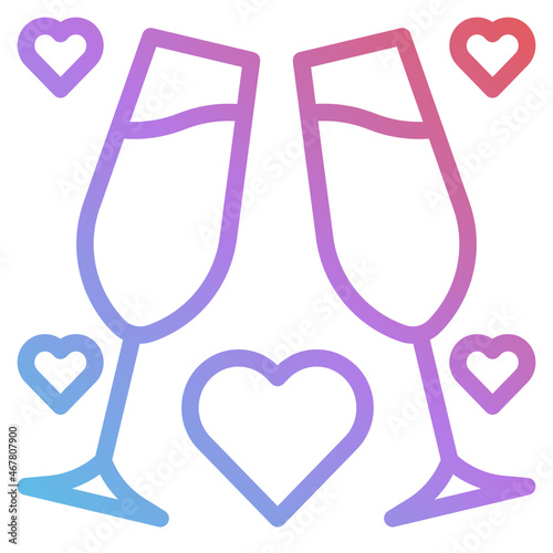 toast gradient icon