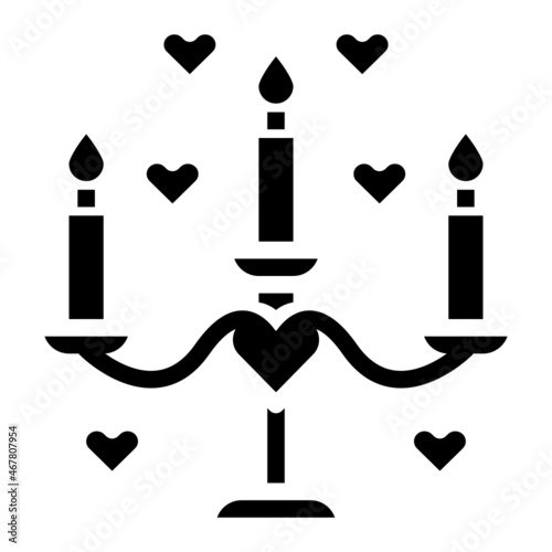 candelabrum glyph icon