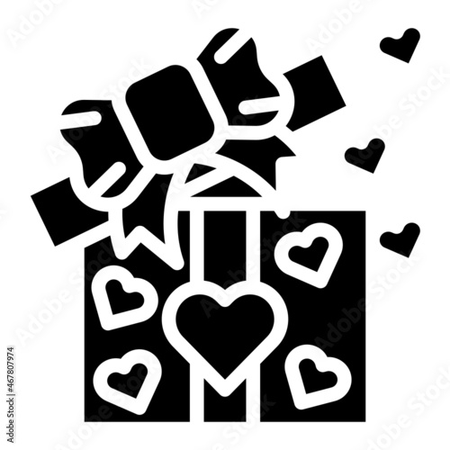 giftbox glyph icon