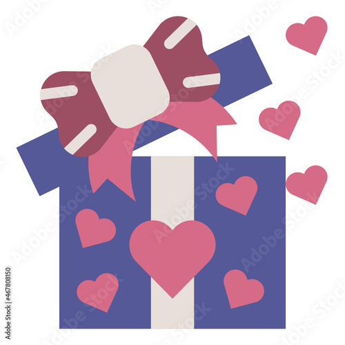 giftbox flat icon