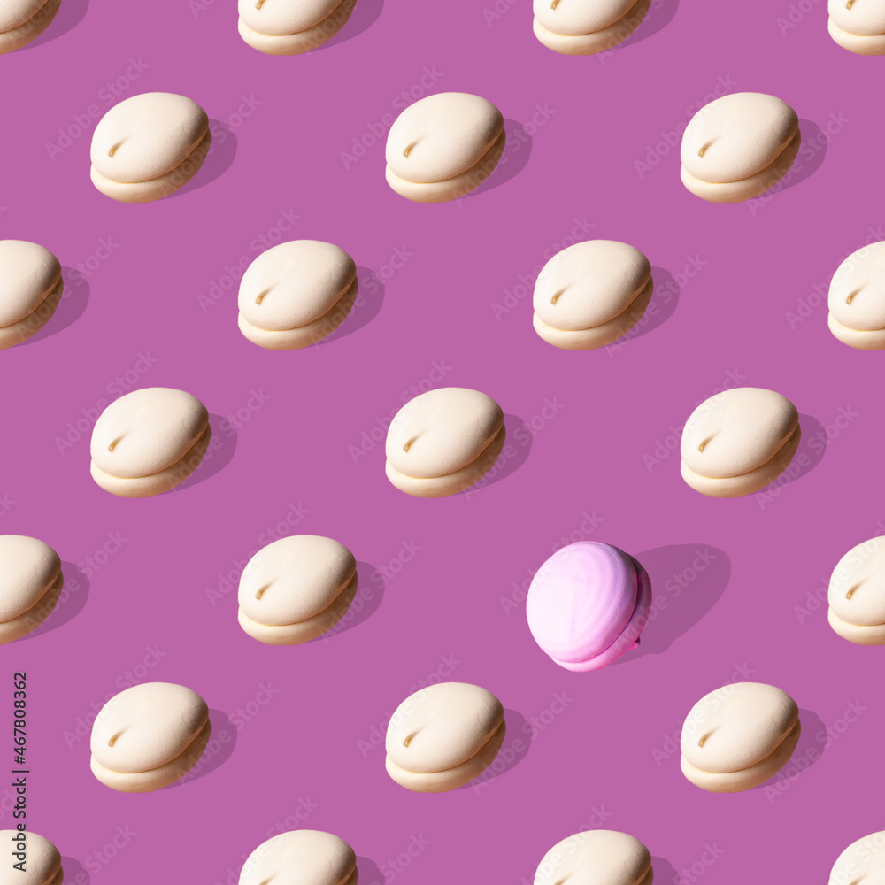 macaroons on lilac background seamless pattern macaroons on lilac background seamless pattern