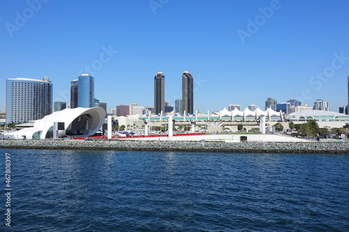 The skyline of San Diego, as seen on a harbor cruise
