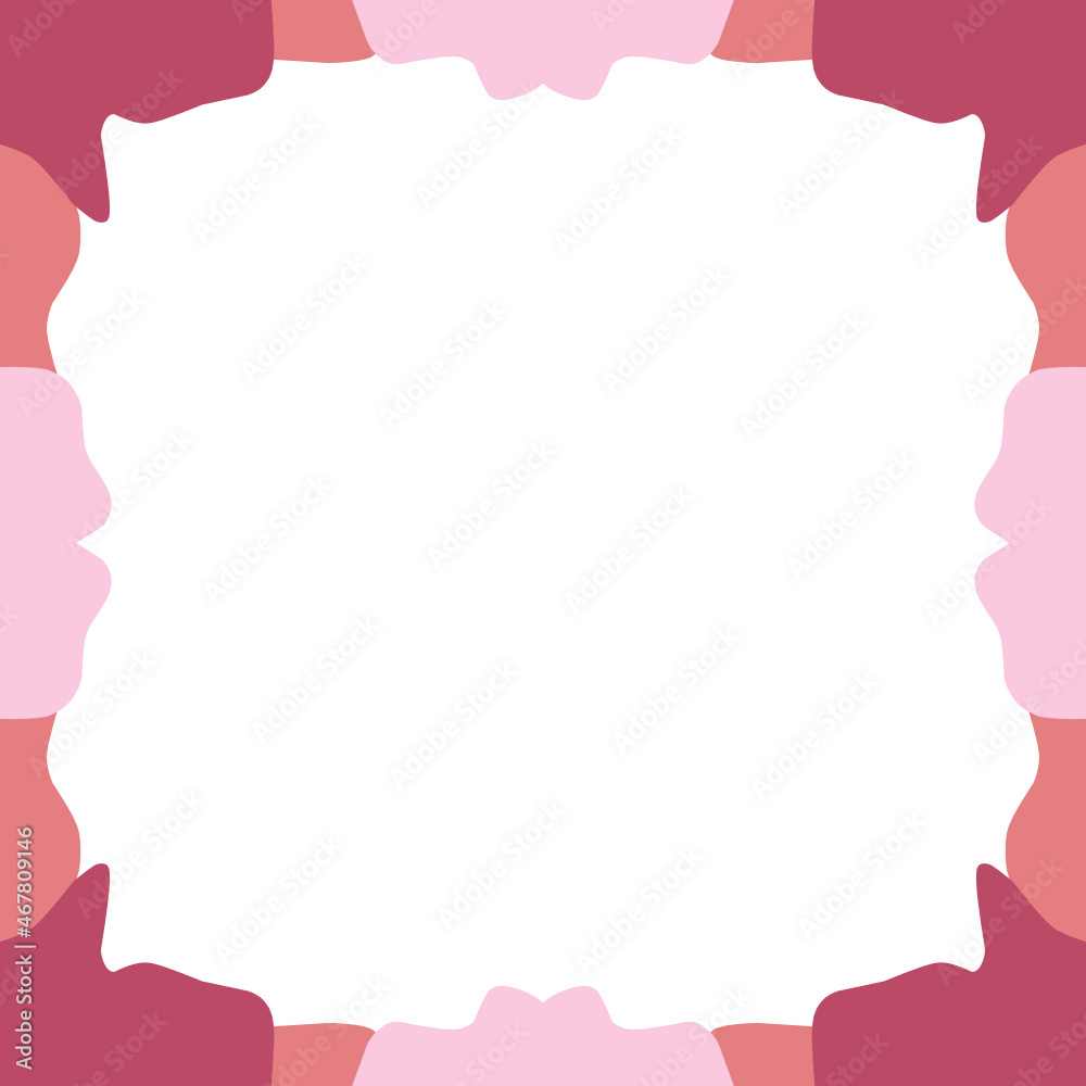 Obraz premium Twibbon Frame Border Collection art deco style. Suitable for social media posts, mobile apps, banners design and website or internet ads