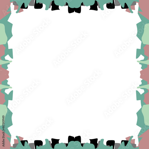Twibbon Frame Border Collection art deco style. Suitable for social media posts, mobile apps, banners design and website or internet ads