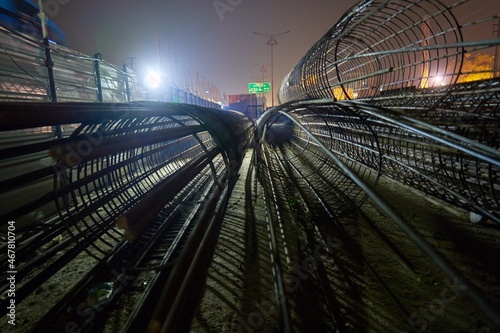 Construction during night 
