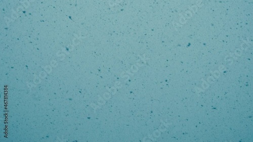 Beautiful snowfall or blizzard on the background of the cinematic blue sky in slow motion. Merry Christmas background.
