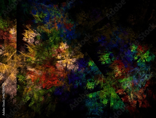 Imaginatory fractal abstract background Image