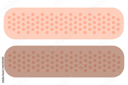 adhesive plaster for healthcare design. Medical treatment. Vector illustration. Stock image. 