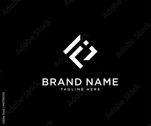 Letter FI logo design vector template