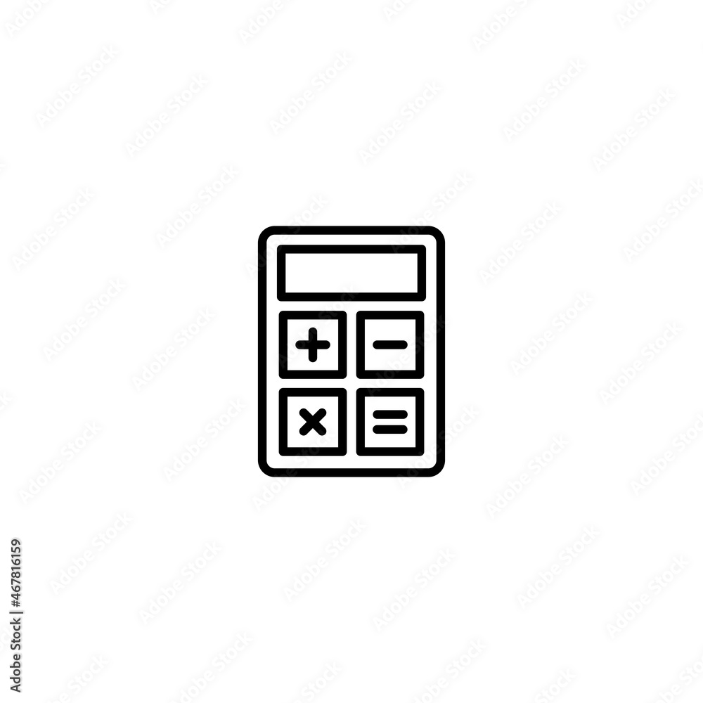 Calculator icon vector, Calculator sign vector Calculator icon vector, Calculator sign vector