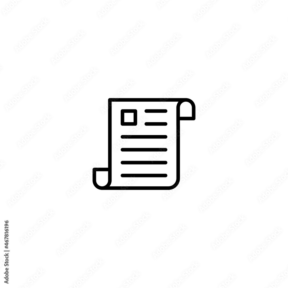 Newspaper icon vector