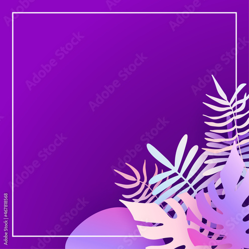 Colorful trendy gradient vivid vibrant floral universal artistic templates. Good for greeting cards, invitations, flyers and other graphic design.
