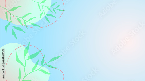 Wallpaper Mural Abstract organic floral, leaves, liquid, wave minimalist background with colorful gradient vivid vibrant color. Good for greeting cards, invitations, flyers and social media template. Torontodigital.ca