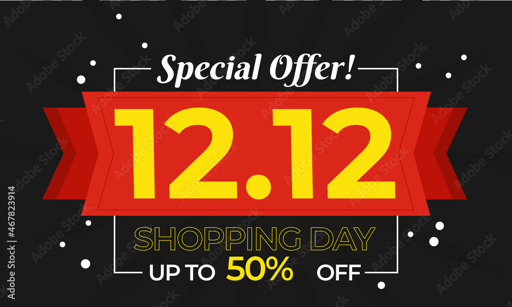 12.12 Flash sale banner template design 12.12 Flash sale banner template design