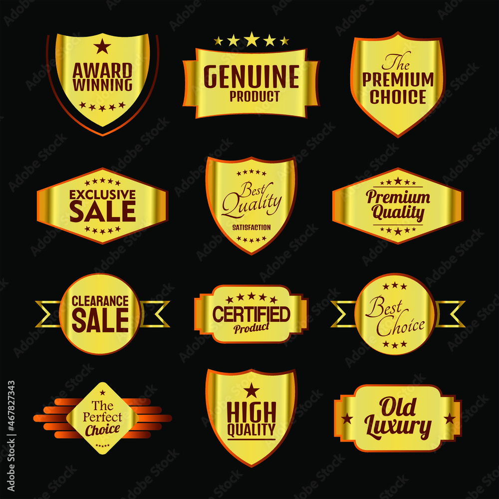 Fototapeta premium Badge Collection For Product And Marketing, With An Elegant And Luxurious Design