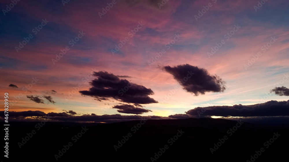 Fototapeta premium sunset in the sky