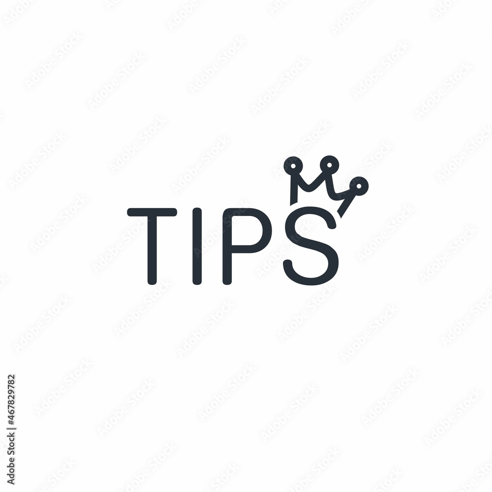 Crowned tips . Share creative professional experience. Vector linear icon isolated on white background. Crowned tips . Share creative professional experience. Vector linear icon isolated on white background.