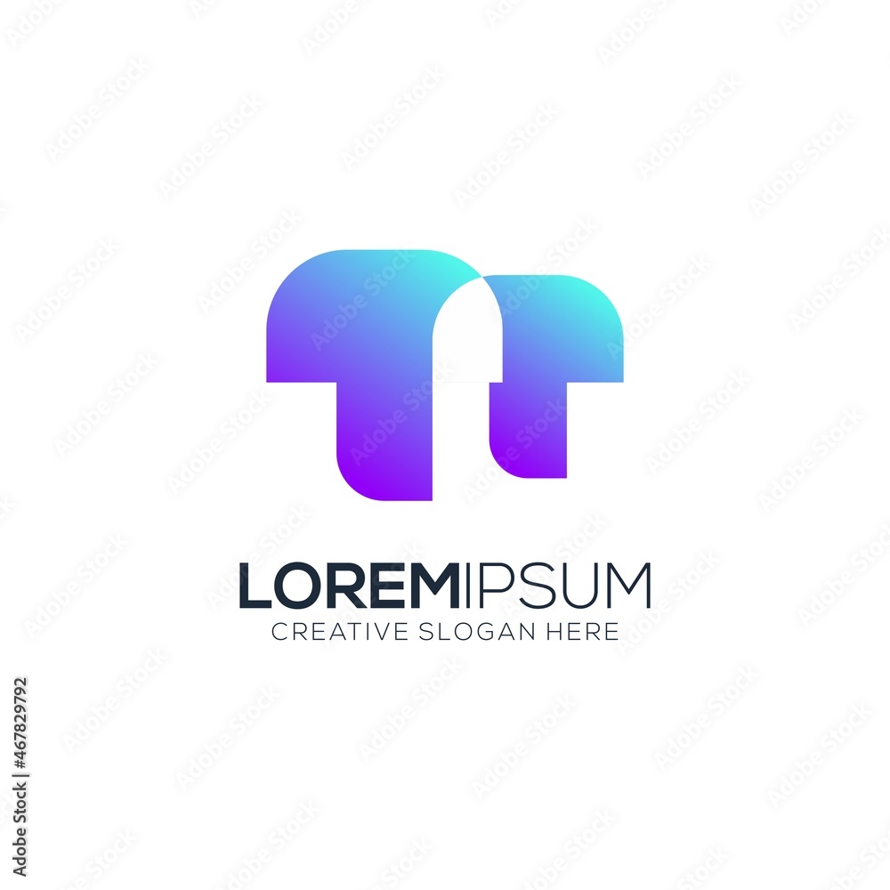letter t logo modern gradient colorful letter t logo modern gradient colorful