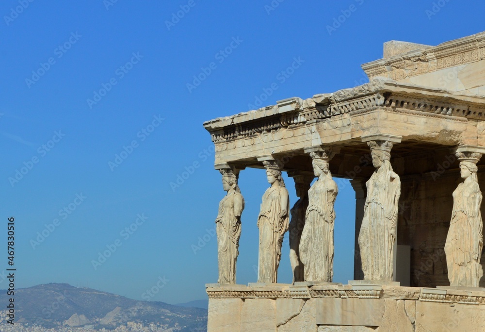 Maiden porch at The Erechtheion, Athens, Greece