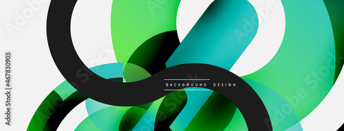 Circle abstract background. Vector illustration for wallpaper banner background card or landing page