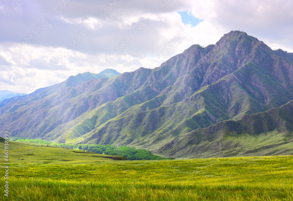 A mountain valley in the Altai