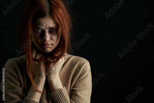 emotional woman depression disorder problem aggression