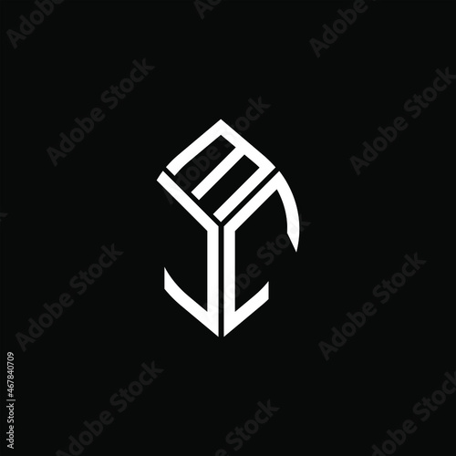 MJC letter logo creative design. MJC unique design
 photo