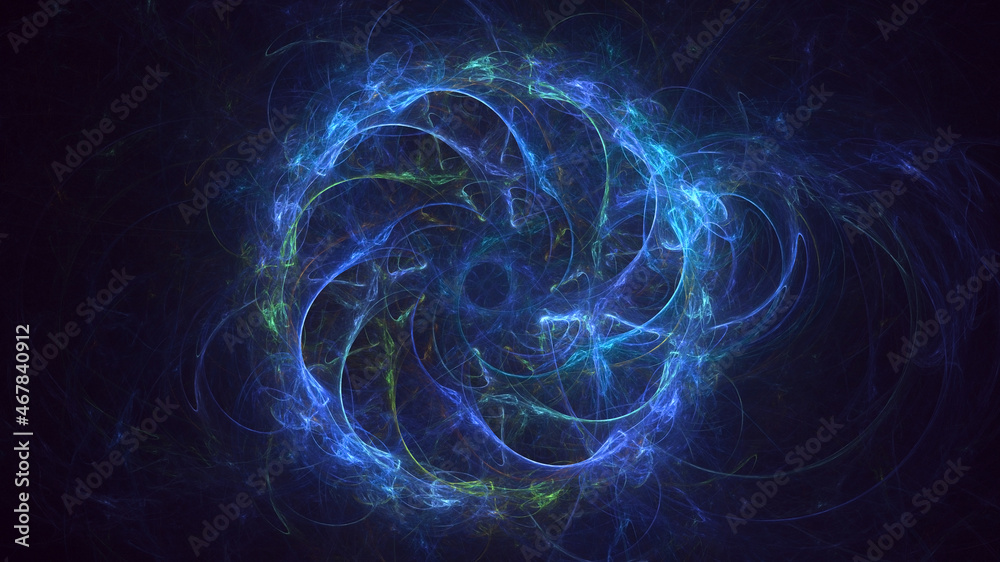 Obraz premium 3D rendering abstract circle light background